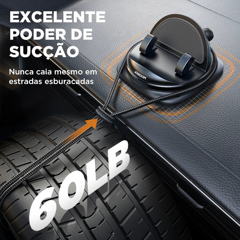 Suporte Universal de Celular Joyroom para Painel de Carro | Montagem Reutilizável de Silicone Antiderrapante